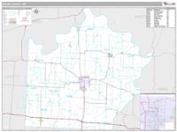 Saline County, MO Wall Map Zip Code