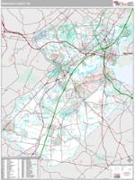 Middlesex County, NJ Wall Map