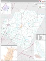 Franklin County, NC Wall Map Zip Code