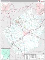 Johnston County, NC Wall Map Zip Code