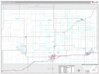 Custer County, OK Wall Map Zip Code
