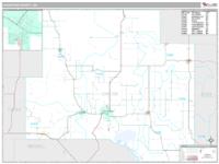 Johnston County, OK Wall Map Zip Code