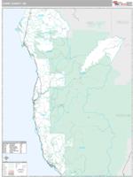 Curry County, OR Wall Map Zip Code