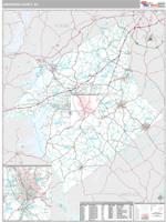Anderson County, SC Wall Map Zip Code