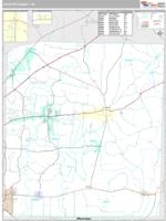 Fayette County, TN Wall Map Zip Code