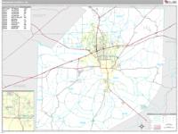 Madison County, TN Wall Map Zip Code