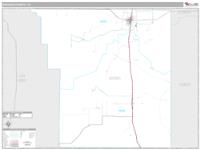 Brooks County, TX Wall Map Zip Code