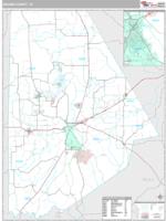 Brown County, TX Wall Map Zip Code
