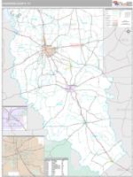 Cherokee County, TX Wall Map Zip Code