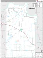 Clay County, TX Wall Map Zip Code
