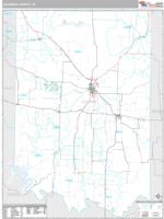 Coleman County, TX Wall Map Zip Code