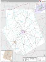 Erath County, TX Wall Map Zip Code