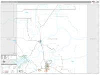 Hutchinson County, TX Wall Map Zip Code