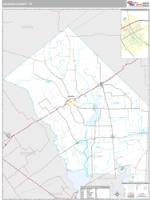 Jackson County, TX Wall Map Zip Code