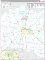 Lamar County, TX Wall Map Zip Code
