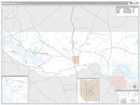 Marion County, TX Wall Map Zip Code