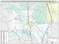 Montgomery County, TX Wall Map Zip Code