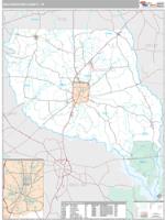 Nacogdoches County, TX Wall Map Zip Code