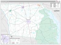 Shelby County, TX Wall Map Zip Code