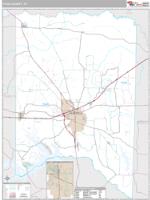Titus County, TX Wall Map Zip Code