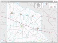 Van Zandt County, TX Wall Map Zip Code