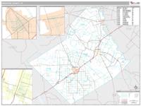 Wharton County, TX Wall Map Zip Code