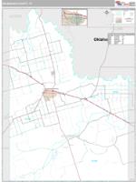 Wilbarger County, TX Wall Map Zip Code
