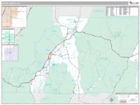 Sevier County, UT Wall Map Zip Code