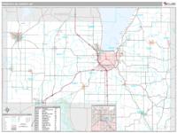 Fond du Lac County, WI Wall Map Zip Code