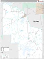 Iron County, WI Wall Map Zip Code
