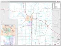 Portage County, WI Wall Map Zip Code