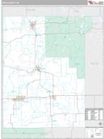 Price County, WI Wall Map Zip Code