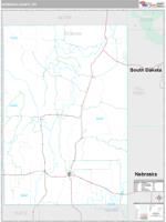 Niobrara County, WY Wall Map Zip Code