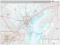 Baltimore-Columbia-Towson Metro Area Wall Map