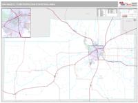 San Angelo Metro Area Wall Map
