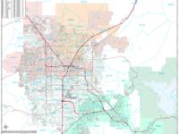 Greater Las Vegas Metro Area Wall Map