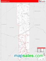 Apache County, AZ Wall Map Zip Code