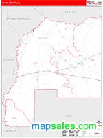La Paz County, AZ Wall Map Zip Code