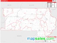 Clay County, AR Wall Map Zip Code