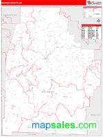 Madison County, AR Wall Map Zip Code