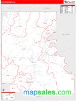 Marion County, AR Wall Map Zip Code