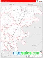 Mississippi County, AR Wall Map Zip Code