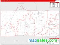 Poinsett County, AR Wall Map Zip Code