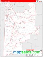 Sebastian County, AR Wall Map Zip Code