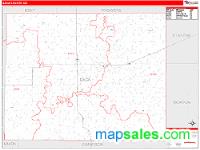 Baca County, CO Wall Map Zip Code