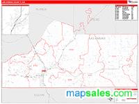 Las Animas County, CO Wall Map Zip Code
