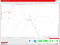 Miller County, GA Wall Map Zip Code