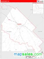 Pulaski County, GA Wall Map Zip Code