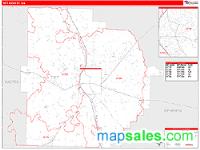 Tift County, GA Wall Map Zip Code