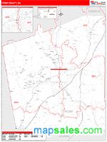 Troup County, GA Wall Map Zip Code